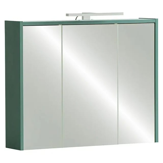 SCHILDMEYER LED-Spiegelschrank »Lovis Kent«, BxH: 74,5 x 62,7 cm, waldgrün - gruen