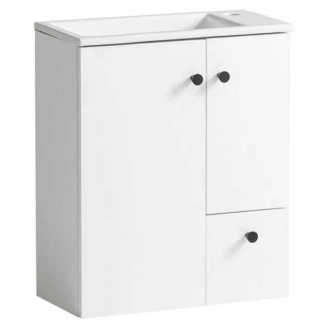 SCHILDMEYER Waschtisch &raquo;Lugo&laquo;, BxH: 50 x 60 cm, kreidewei&szlig; - weiss