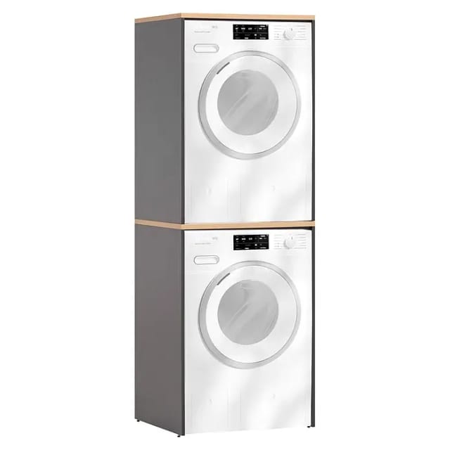 SCHILDMEYER Waschmaschinenschrank »Solea«, BxH: 67,1 x 96 cm, Set anthrazit - schwarz