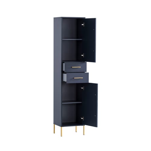 SCHILDMEYER Hochschrank »Kent«, BxH: 40,5 x 184,3 cm, nachtblau