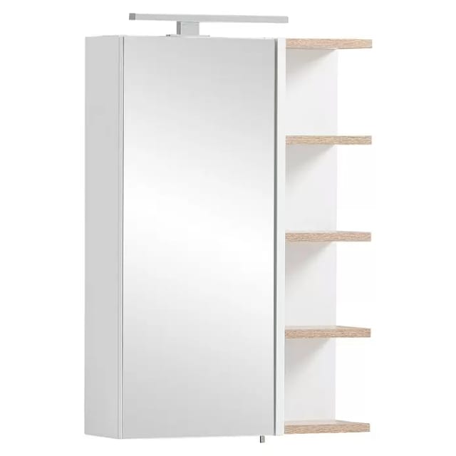 SCHILDMEYER LED-Spiegelschrank &raquo;Lugo&laquo;, BxH: 49,7 x 74,8 cm, kreidewei&szlig; - weiss