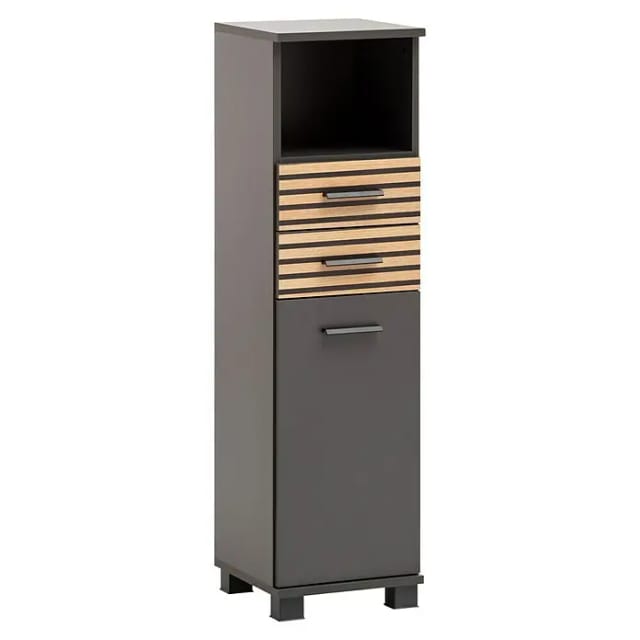 SCHILDMEYER Highboard »Katta«, BxH: 30,3 x 110,5 cm, anthrazit - schwarz