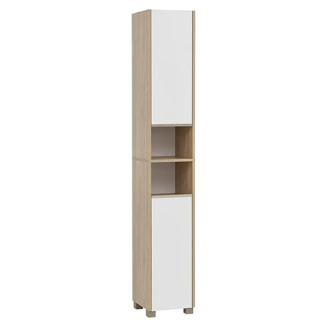 SCHILDMEYER Hochschrank »Juba«, BxH: 30,3 x 186,5 cm, kreideweiß - weiss