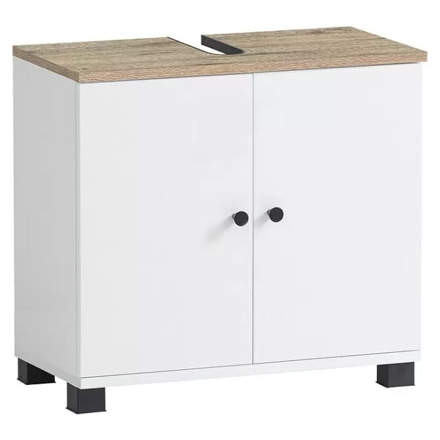 SCHILDMEYER Waschbeckenunterschrank &raquo;Lugo&laquo;, BxH: 59,8 x 62,4 cm, mattwei&szlig; - weiss