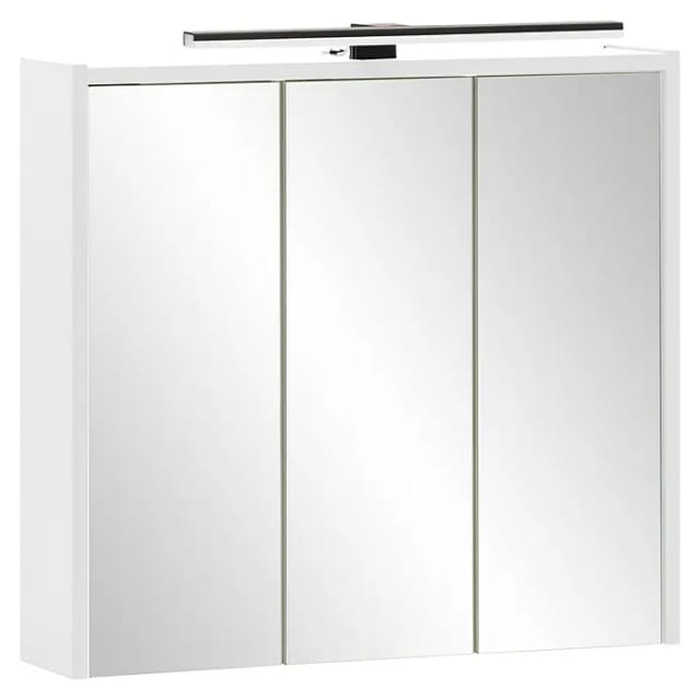 SCHILDMEYER LED-Spiegelschrank »Emmik Katta«, BxH: 65 x 62,7 cm, mattweiß - weiss