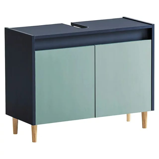 SCHILDMEYER Waschbeckenunterschrank »Lovis «, BxH: 80 x 60,1 cm, blau