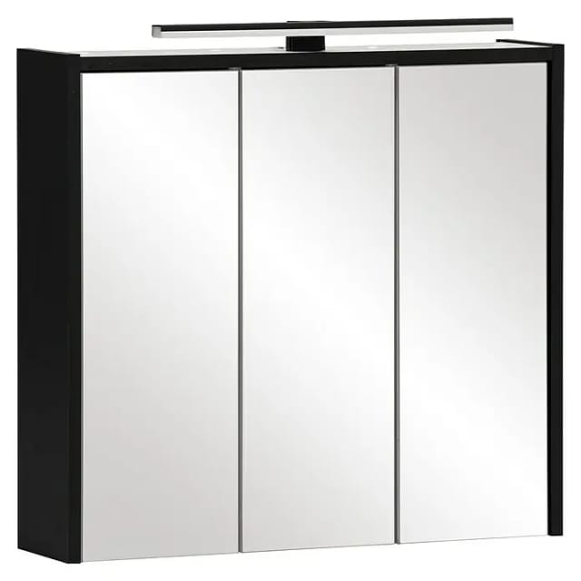 SCHILDMEYER LED-Spiegelschrank »Emmik«, BxH: 65 x 62,7 cm, schwarzmatt