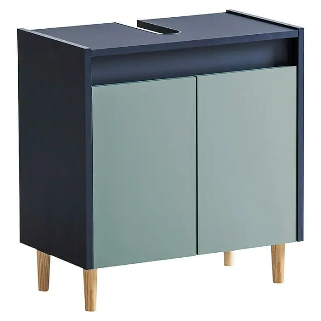 SCHILDMEYER Waschbeckenunterschrank »Lovis«, BxH: 56,9 x 60,1 cm, blau
