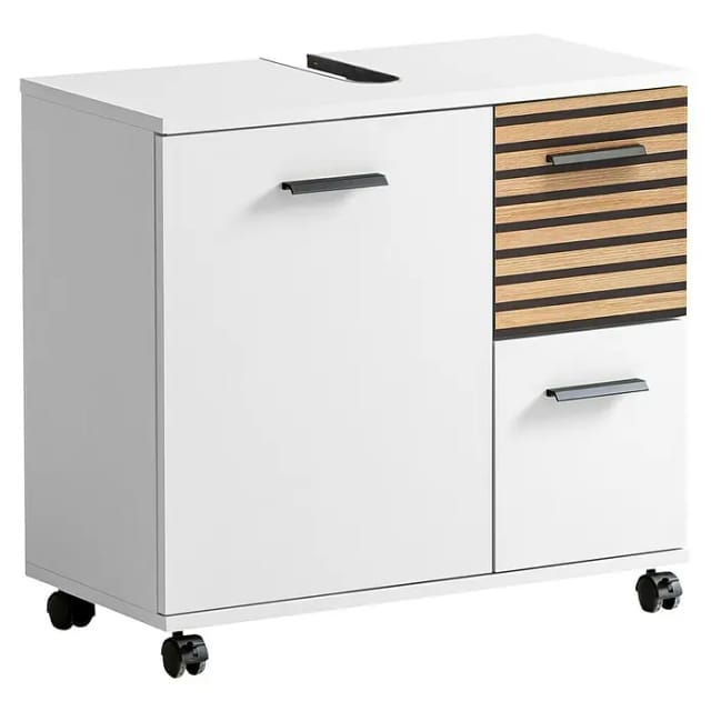 SCHILDMEYER Waschbeckenunterschrank »Katta«, BxH: 65,1 x 60 cm, mattweiß - weiss