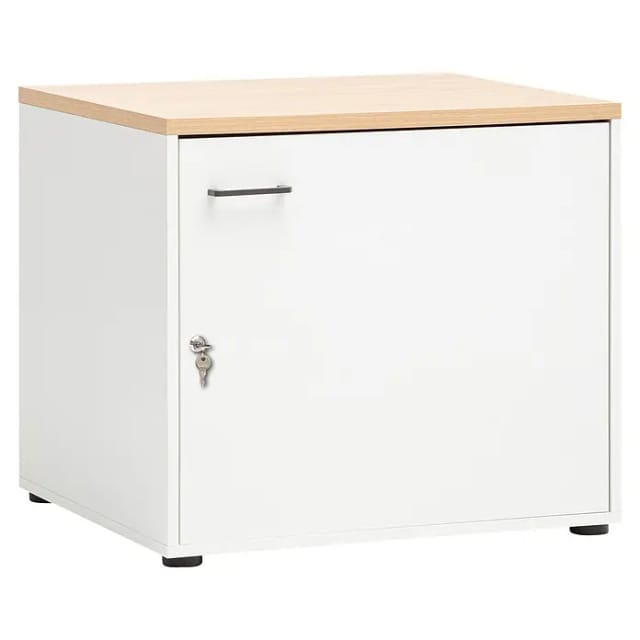 SCHILDMEYER Mehrzweckschrank »Solea«, BxH: 67,1 x 60 cm, abschließbar mattweiß - weiss