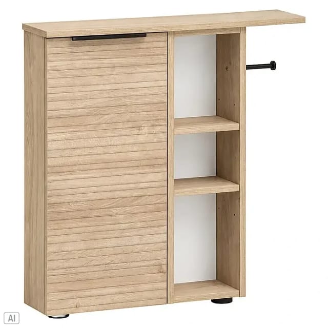 SCHILDMEYER Nischenschrank »Mads«, BxH: 70,7 x 74,3 cm, weiß eiche - braun