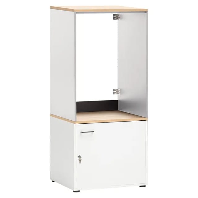 SCHILDMEYER Waschmaschinenschrank »Solea«, BxH: 67,1 x 154,7 cm, mattweiß - weiss