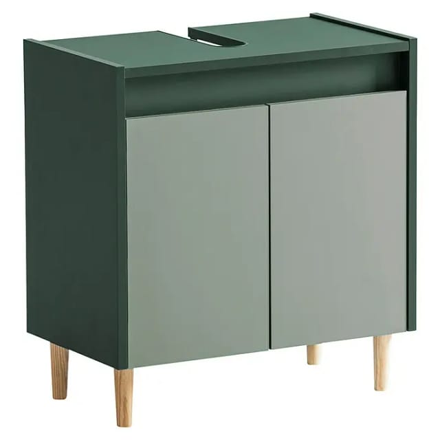 SCHILDMEYER Waschbeckenunterschrank »Lovis «, BxH: 56,9 x 60,1 cm, waldgrün - gruen