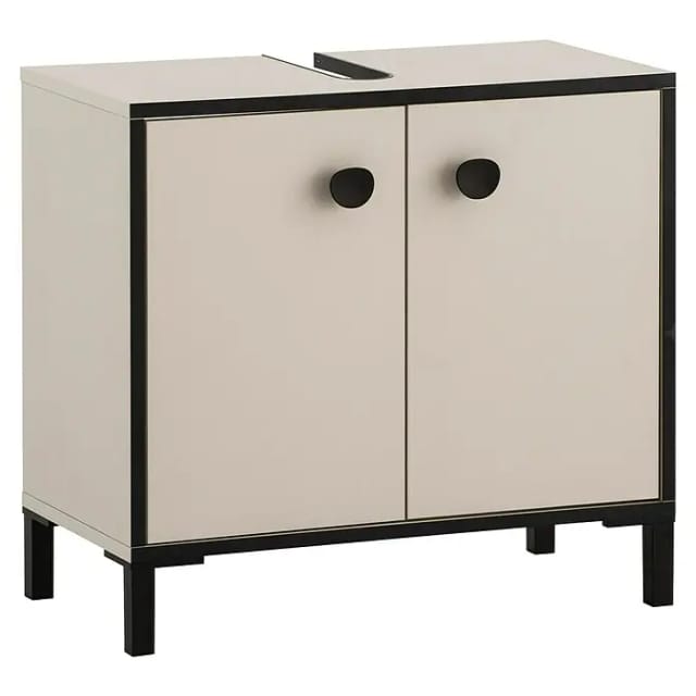 SCHILDMEYER Waschbeckenunterschrank »Edda«, BxH: 65,1 x 59,1 cm, cremebeige