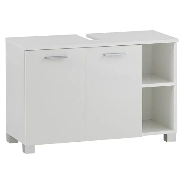 SCHILDMEYER Waschbeckenunterschrank »Dorina «, BxH: 79,8 x 52,8 cm, weiß glanz - weiss