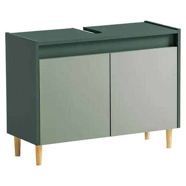 SCHILDMEYER Waschbeckenunterschrank »Lovis«, BxH: 80 x 60,1 cm, waldgrün - gruen