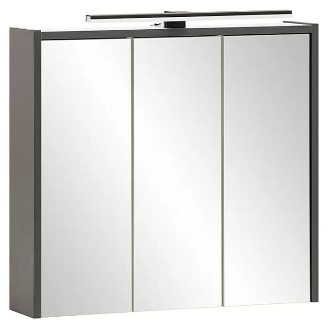 SCHILDMEYER LED-Spiegelschrank »Katta«, BxH: 65 x 62,7 cm, anthrazit - schwarz