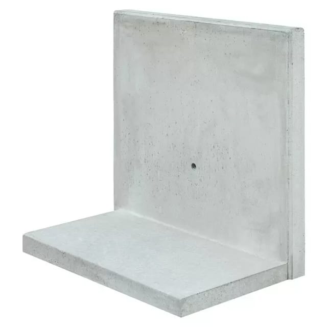 Diephaus L-Stein, LxBxH: 60 x 100 x 35 cm - grau