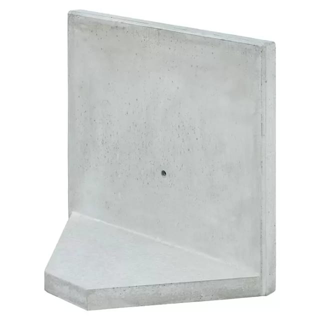 Diephaus L-Stein, LxBxH: 80 x 100 x 40 cm - grau