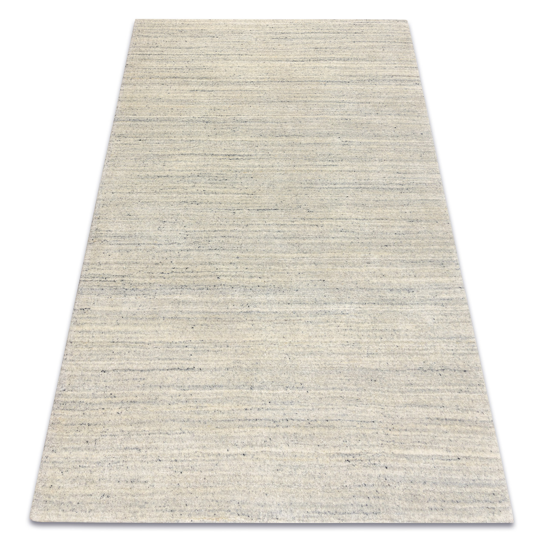 Wollteppich Berber Loom Hellsilber 2021 - Handgewebt, Mélange, Dick Grey 60x90 Cm