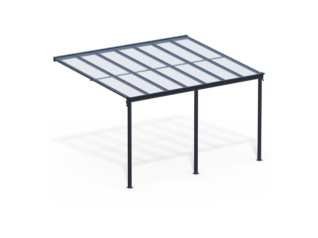 HOME DELUXE Terrassenüberdachung »SOLIS«, 434x303x206/250 cm, Grau