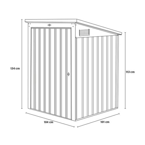 HOME DELUXE Mülltonnenbox »BASURA«, Größe S, 1x 240L - grau