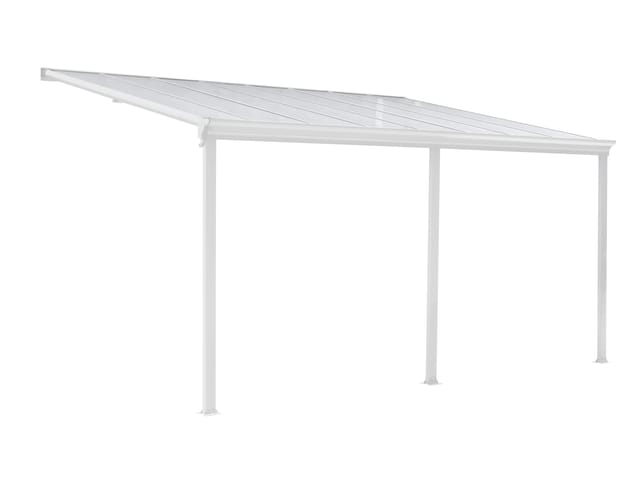 HOME DELUXE Terrassenüberdachung »SOLIS«, 495x303x206/250 cm, Weiß - weiss