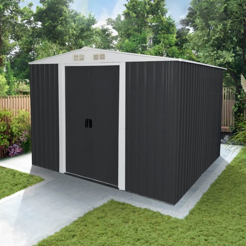 HOME DELUXE Gartenhaus »BOHIO DELUXE«, Größe XXL - grau