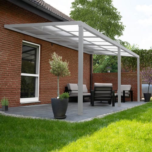 HOME DELUXE Terrassenüberdachung »SOLIS DELUXE«, 290x295x233 / 272cm, Weiß - weiss