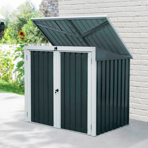 HOME DELUXE Mülltonnenbox »BASURA«, Größe M, 2x 240L - grau