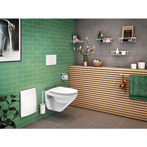 h-Marke WC-Sitz »Pearl«, mit Absenkautomatik, Duroplast, weiß - weiss