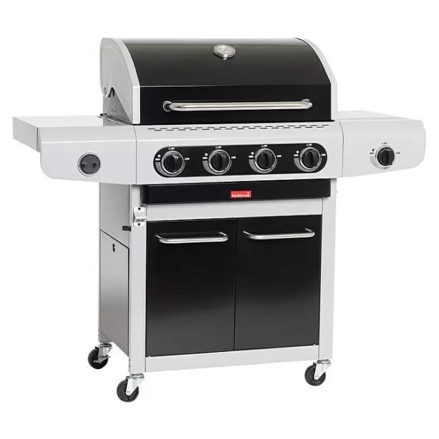 BARBECOOK Gasgrill »Siesta 412 Black Edition«, 5 Brenner, Grillfläche 70 x 43 cm - grau