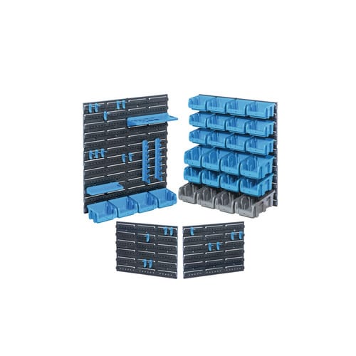 ALLIT Endloswand, StorePlus Set P 55 Kunststoff, schwarz, blau, grau