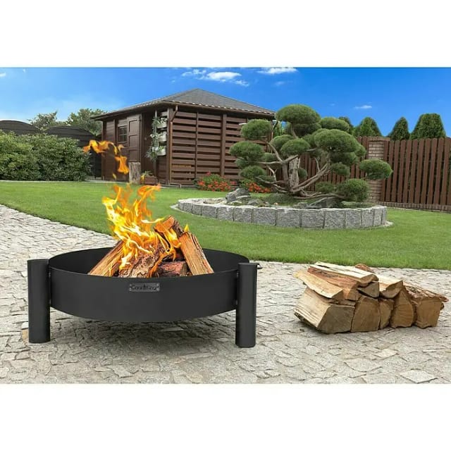 CookKing Feuerschale »Haiti«, BxHxT: 68 x 30 x 68 cm, schwarz