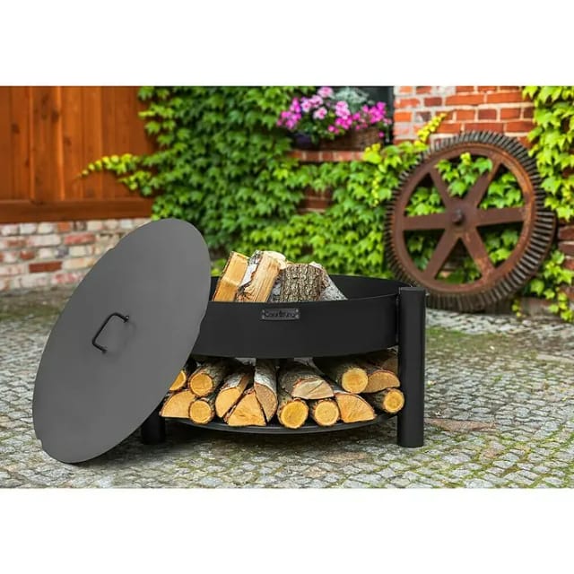 CookKing Feuerschalendeckel, BxHxT: 82 x 3 x 82 cm, schwarz