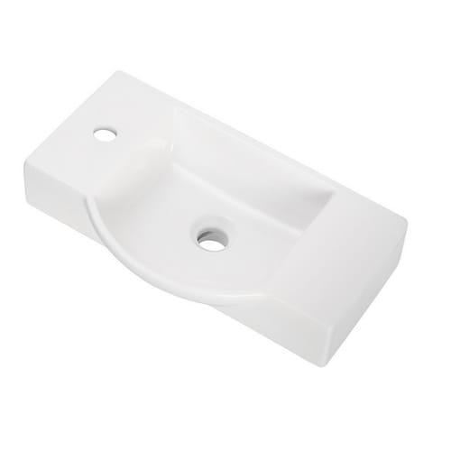 FACKELMANN Waschplatz-Set »SBC Gäste Bad«, 55cm links Weiß - weiss
