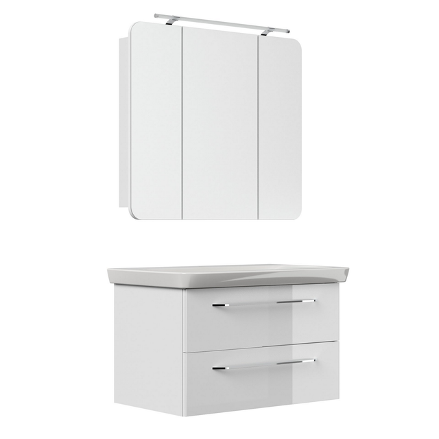 FACKELMANN Waschplatz-Set »MILANO«, 90cm Weiß - weiss