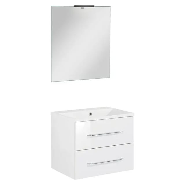 FACKELMANN Waschplatz-Set »B.CLEVER«, 60cm Weiß - weiss