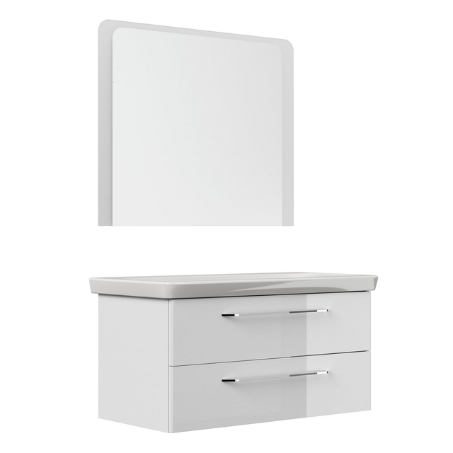 FACKELMANN Waschplatz-Set »MILANO«, 108cm Weiß - weiss