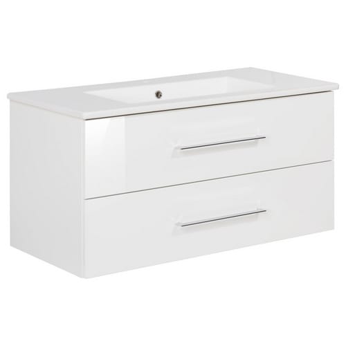 FACKELMANN Waschplatz-Set »B.PERFEKT«, 100cm SPS Weiß - weiss
