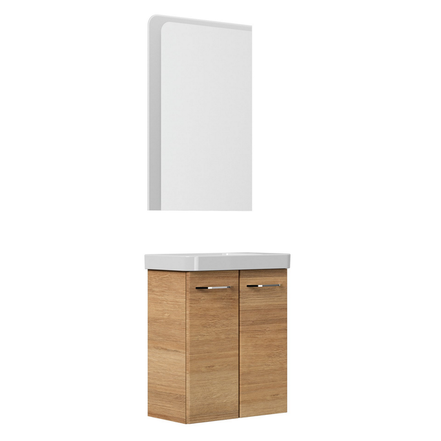 FACKELMANN Waschplatz-Set »MILANO«, 55cm Asteiche - braun