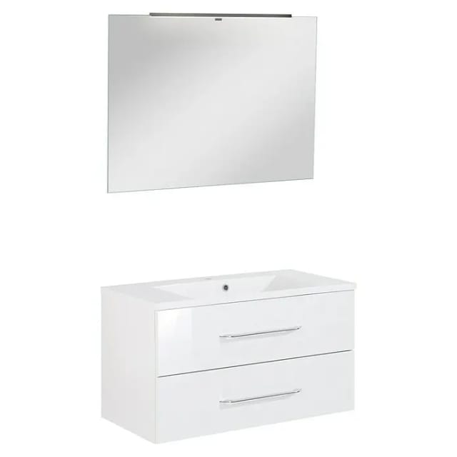 FACKELMANN Waschplatz-Set »B.CLEVER«, 90cm Weiß - weiss