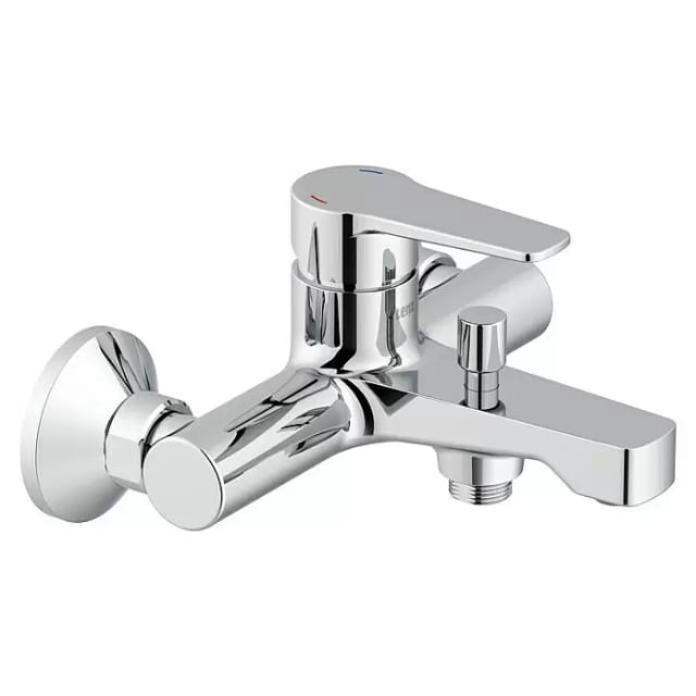 LENZ Wannenarmatur »MOLA«, 1/2", Messing, chromfarben - silberfarben