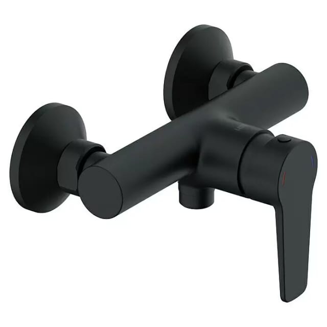 LENZ Brausearmatur »MOLA«, 1/2", Messing, schwarz-matt