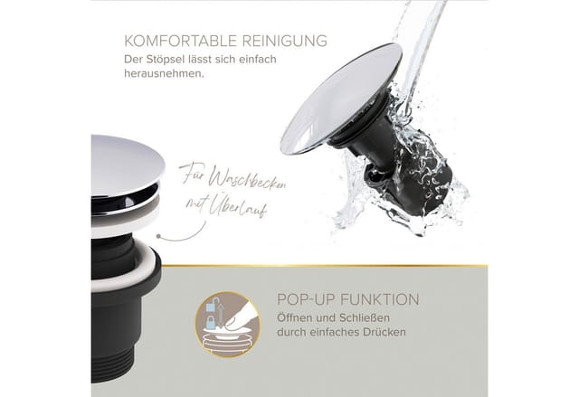 LENZ Waschtischarmatur »MOLA«, 3/8", Messing, chromfarben - silberfarben