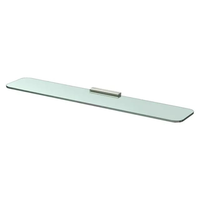 LENZ Glasablage »PEARL«, Nickel-matt, Montageart: Kleben oder Bohren - silberfarben
