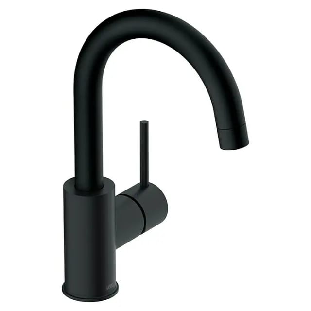 LENZ Waschtischarmatur »BOW²«, 3/8", Messing, schwarz-matt