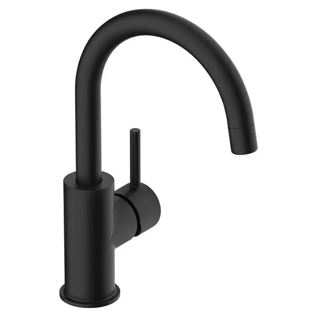 LENZ Waschtischarmatur »MOANA«, 3/8", Messing, schwarz-matt