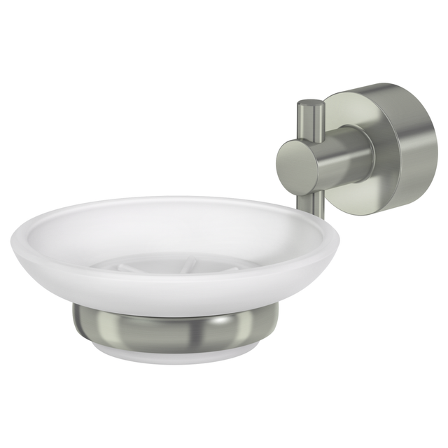 LENZ Seifenschale »SCALA«, Nickel-matt, Montageart: Kleben oder Bohren - silberfarben