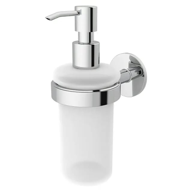 LENZ Seifenspender »VIDA«, Chrom, Montageart: Kleben oder Bohren - silberfarben